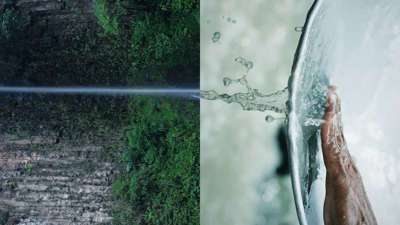 Mirrored waterfall, Parallel Perceptions