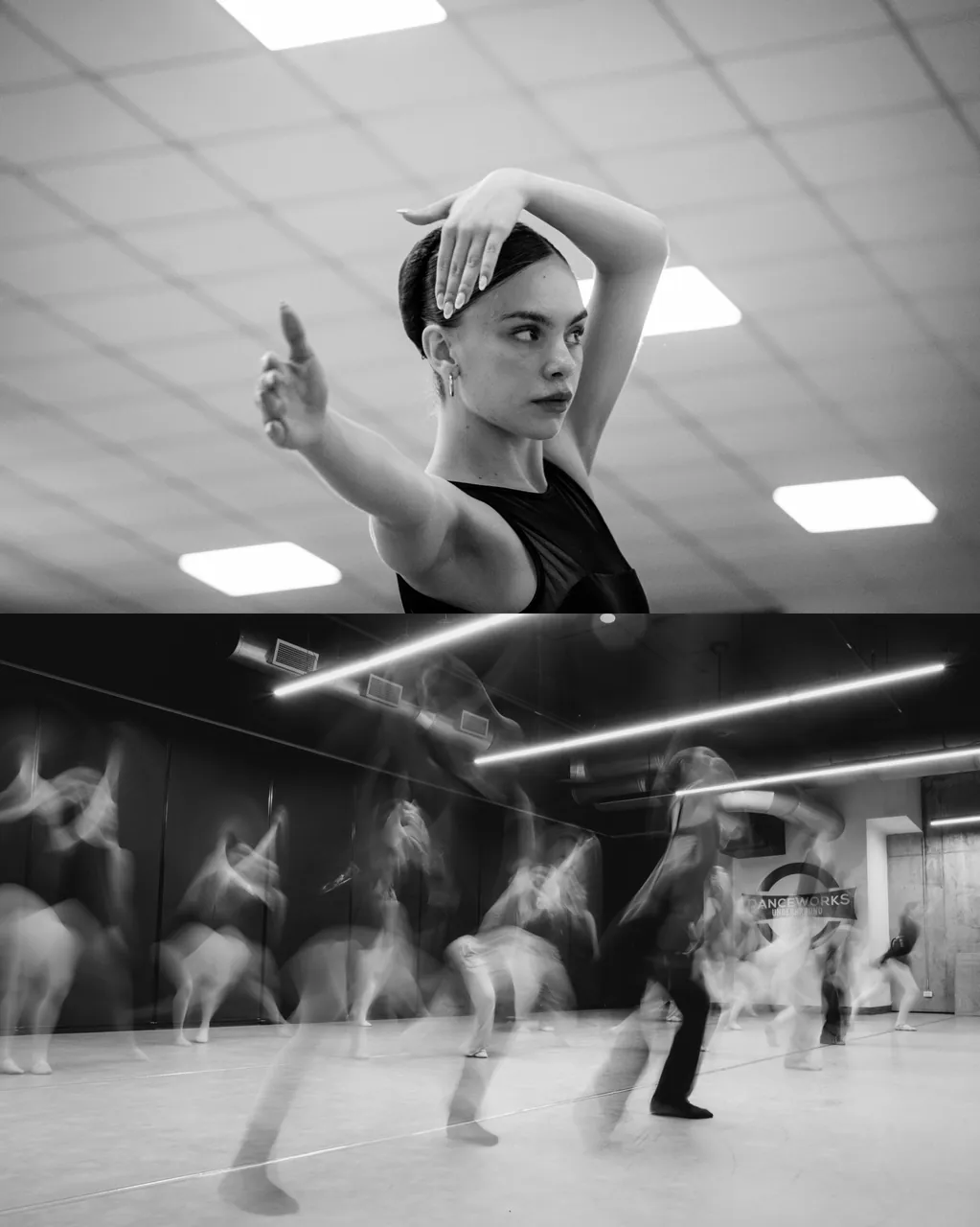 Bailarina y clase en movimiento, Festival de Ballet San José